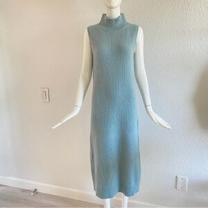Nordstrom Light Blue Sleeveless Midi Dress